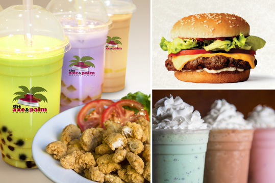 boba tea and plant-based protein options new at Axe and Palm