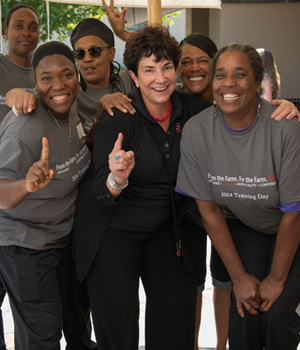 R&DE employees at R&DE Women's Leadership training