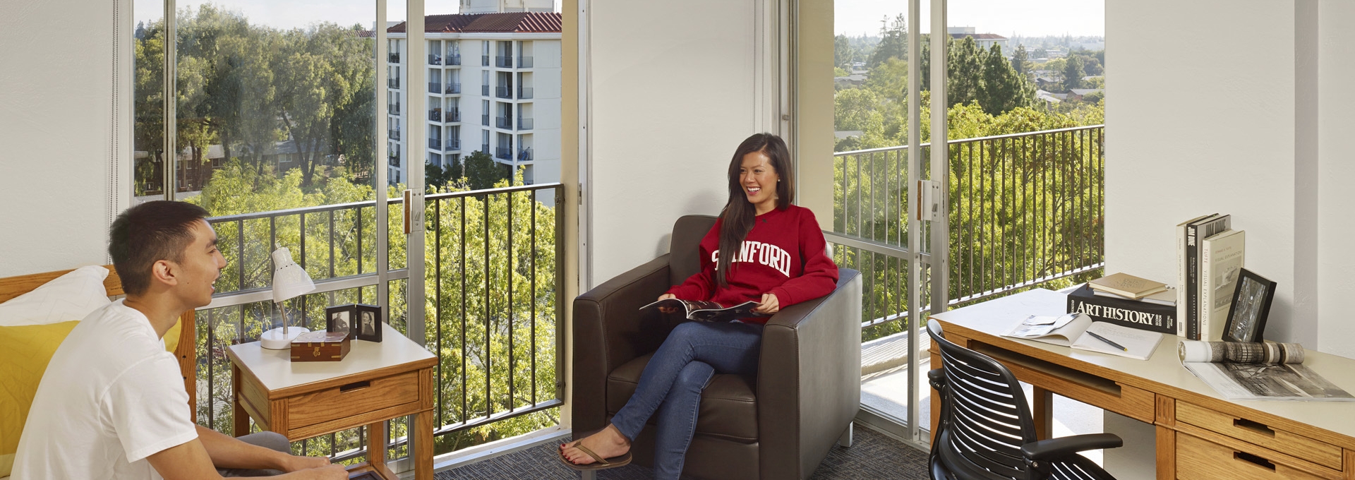 students in dorm