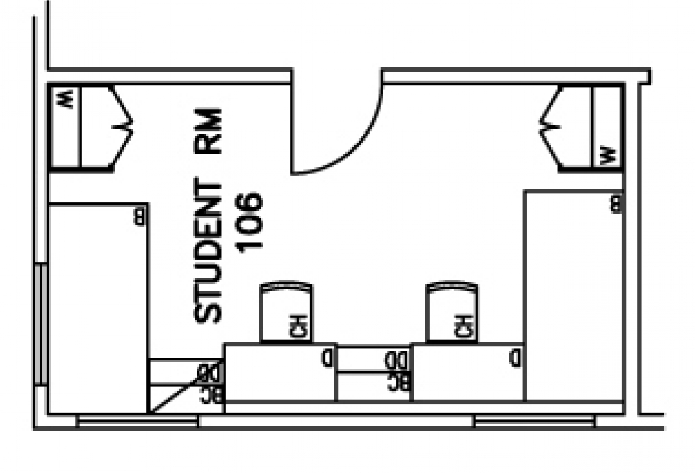 One room, Double - Top View One room, Double - Top View