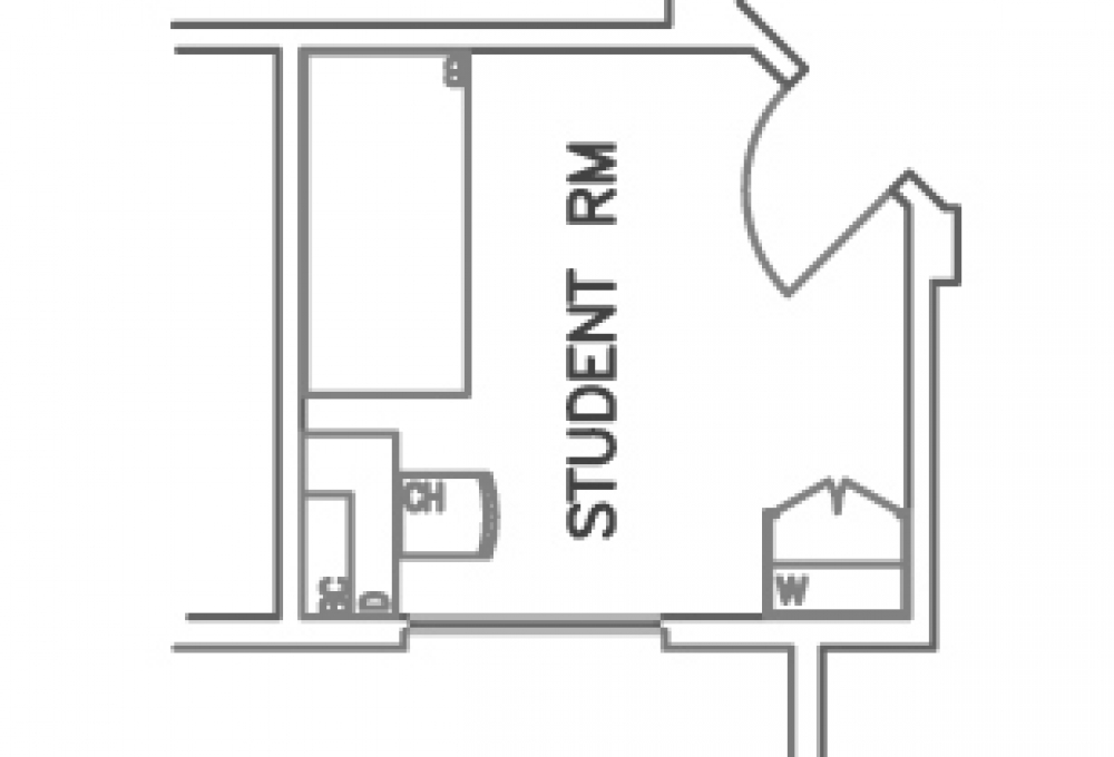 Single room - Top View Single room - Top View