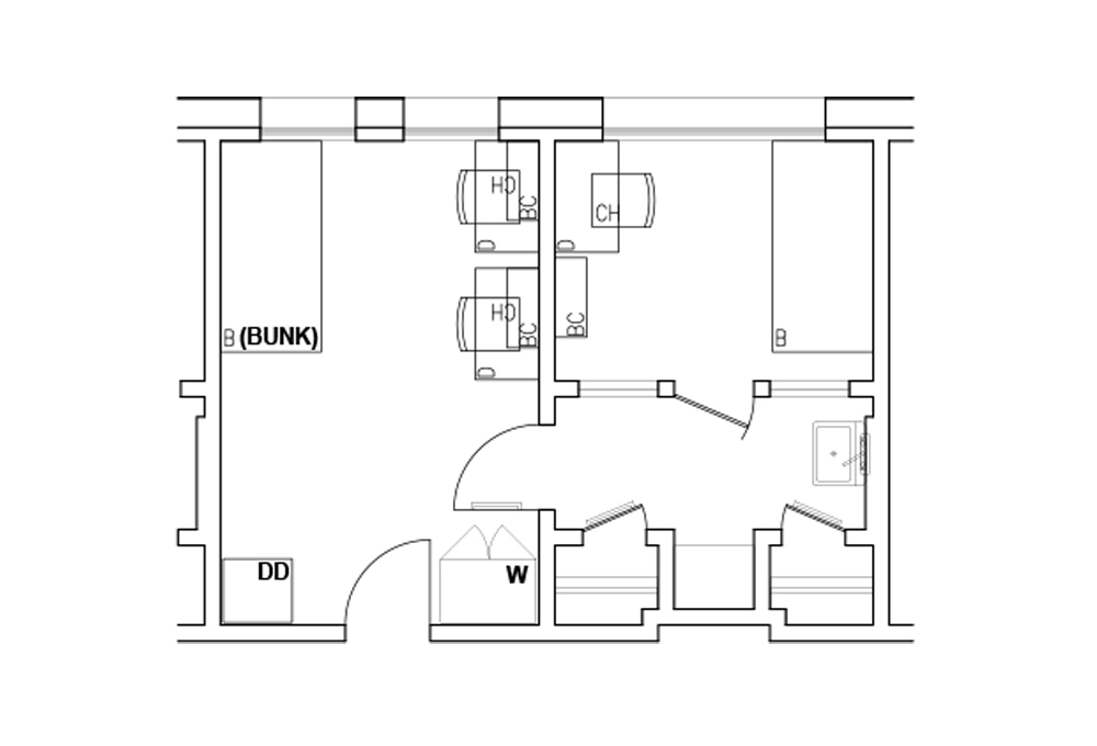 B - 2-room triple B - 2-room triple