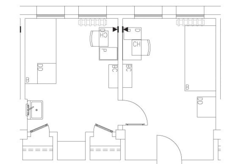 2-room double 2-room double