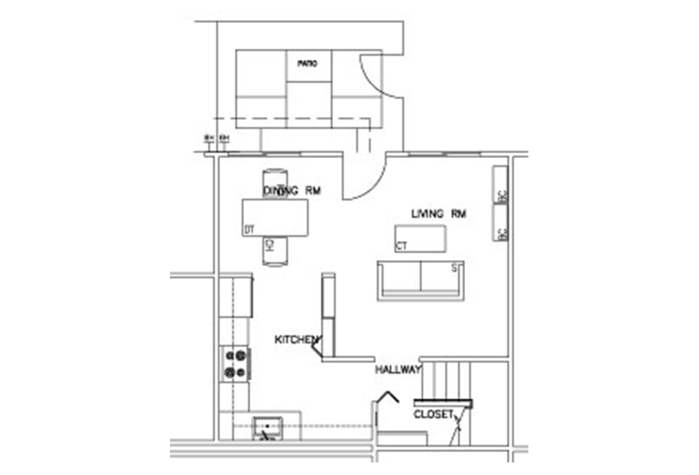 Escondido Lowrise - Two Story - 2-Bedroom - First Floor Floor Plan Escondido Lowrise - Two Story - 2-Bedroom - First Floor Floor Plan