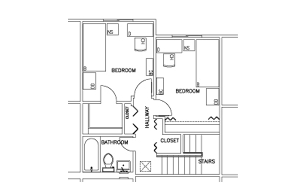 Escondido South - 2-Bedroom - Second Floor Floor Plan Escondido South - 2-Bedroom - Second Floor Floor Plan