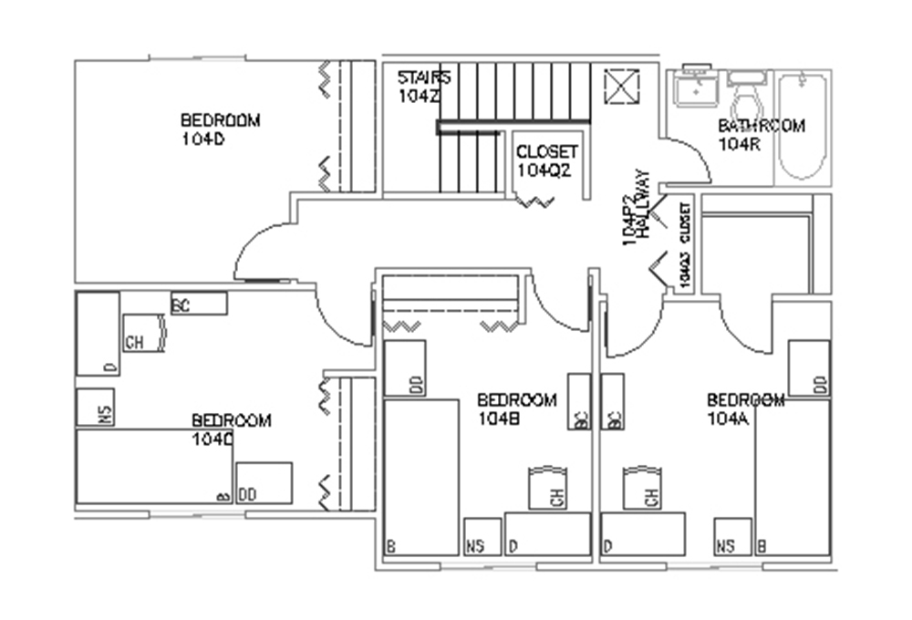 Escondido South - 4-Bedroom - Second Floor Floor Plan Escondido South - 4-Bedroom - Second Floor Floor Plan