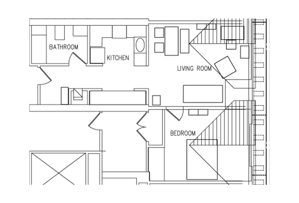 Munger 1-Bedroom Floor Plan