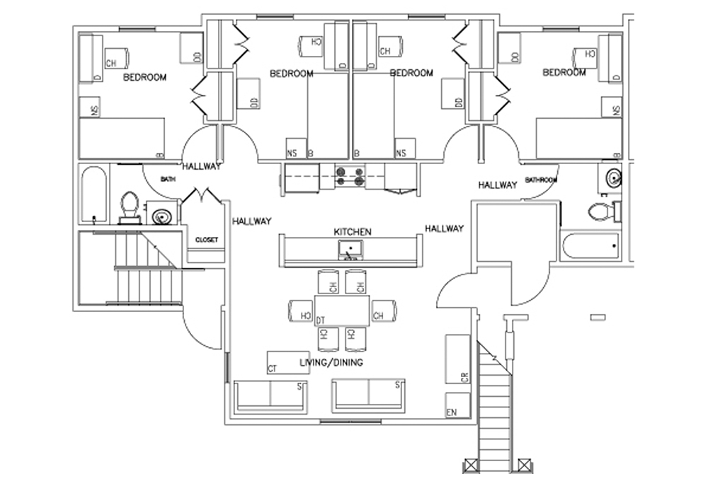 Rains 4-Bedroom Floor Plan Rains 4-Bedroom Floor Plan