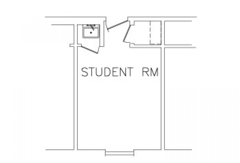 Single Room - Top View Single Room - Top View