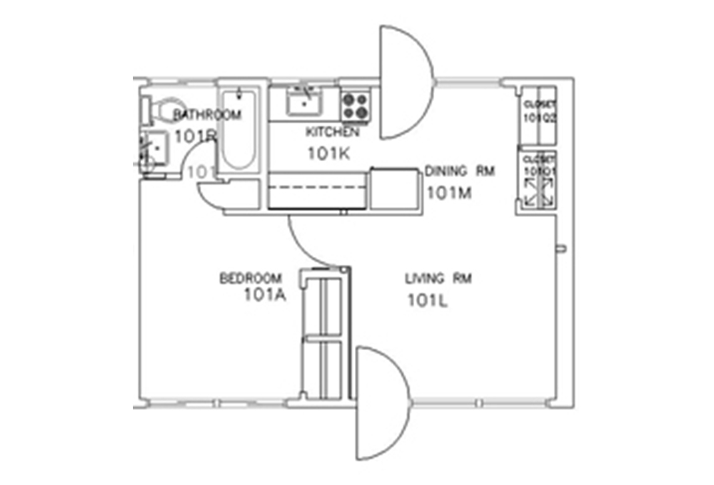 Escondido Lowrise - Single Story - 1-Bedroom Escondido Lowrise - Single Story - 1-Bedroom