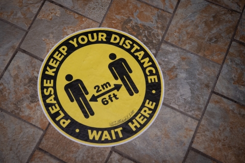Social Distancing Stickers Social Distancing Stickers