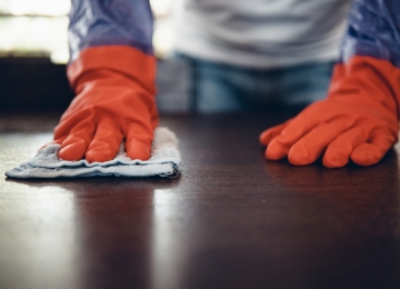 Cleaning table surface Cleaning table surface