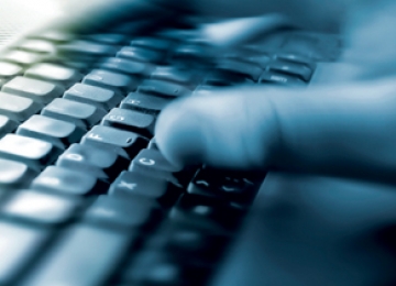 Fingers typing on keyboard Fingers typing on keyboard
