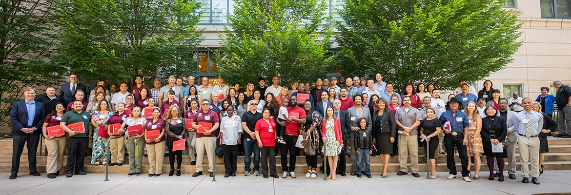 R&DE’s Stepping Stones To Success recognizes 63 employees, expands to six campus departments R&DE’s Stepping Stones To Success recognizes 63 employees and their families
